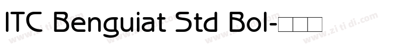 ITC Benguiat Std Bol字体转换